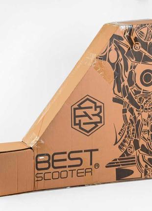 Самокат трюковий із пегами best scooter 18378 з hic-системою, алюмінієвий диск і дека, колеса pu d-110 мм2 фото