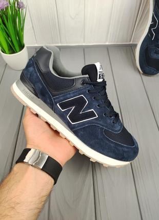 Кросівки чоловічі new balance 574 navy blue