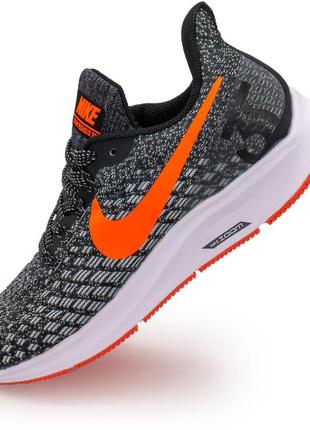 Кросівки для бігу nike zoom pegasus 35 сіро-ораньжевого. топ якість! 40. розміри в наявності: 40, 44.1 фото