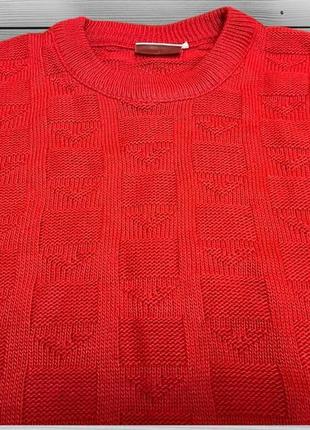 Стильный красный свитер3 фото