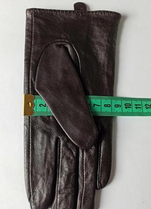Симпатичные кожаные демисезонные женские перчатки8 фото