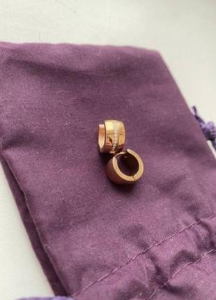 Серьги из позолоты