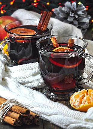 Алмазная мозаика на подрамнике глинтвейн и мандарины 40х50 tn963