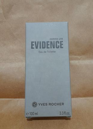 Туалетная вода evidence homme от yves rocher 100 мл франция