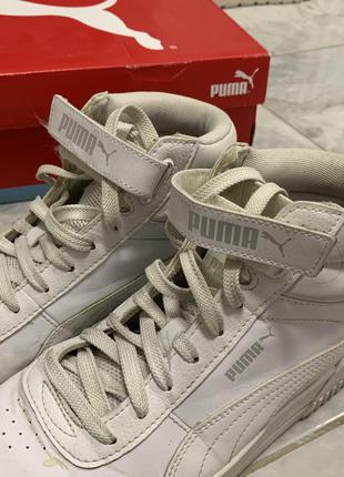 Кроссовки женские puma carina mid white soft foam