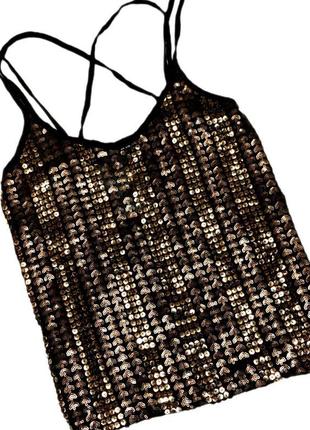Нарядная майка топ atmosphere румыния паетки этикетка