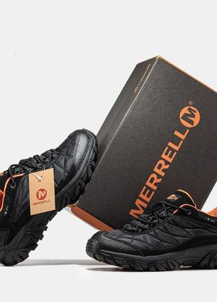 Merrell ice cap work черные с оранжевым