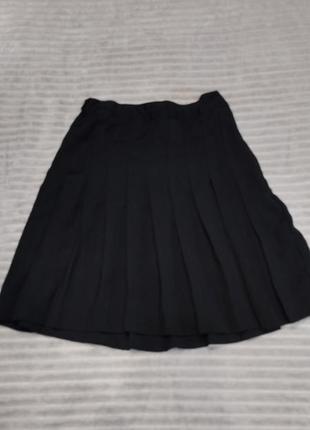 Юбка тенниска,юбка классическая, юбка черная1 фото