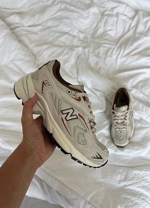 Женские кроссовки New Balance 550 White Gray EU Größe 43 oatmeal бежевого цвета