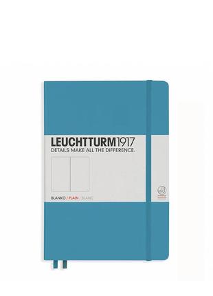 Блокнот leuchtturm1917 середній, блакитний, чисті аркуші (354587)