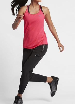 12-14 легкая спортивная майка для тренировок спинка сеткой оригинал nike dri-fit2 фото