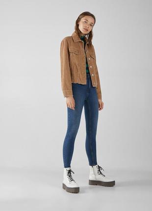 Джинси skinny з високою посадкою bershka - 36, 381 фото