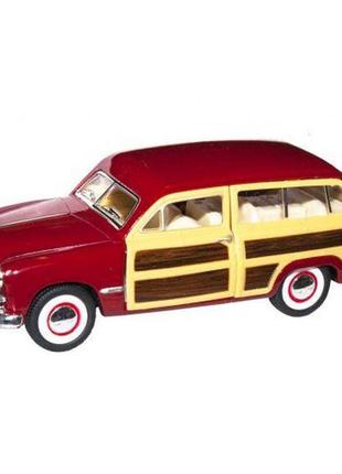 Машинка металлическая "ford woody wagen 1949", красный