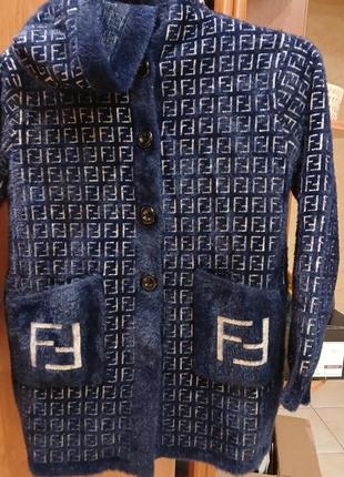 Пальто куртка  з альпаки 146-158 fendi