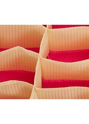 Комбінований органайзер для спідньої білизни з кришкою. рожевий