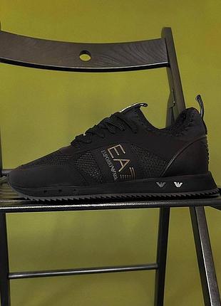 Кросівки чоловічі emporio armani bgl чорні