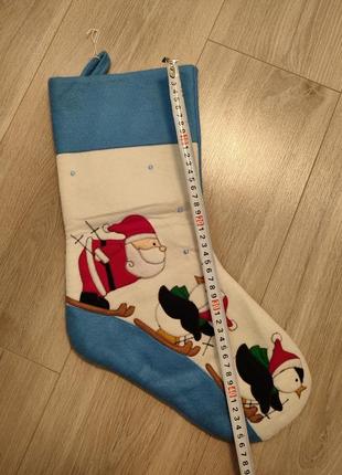 Новорічна шкарпетка для подарунків3 фото