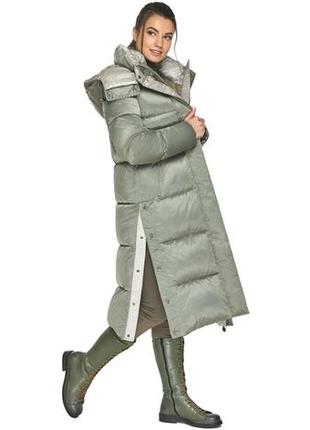 Нефритовая женская курточка свободного пошива модель 53570
