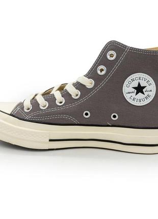 Высокие серые кеды naibang le i sure в стиле конверс, converse chuck 70 39. размеры в наличии: 39, 40.