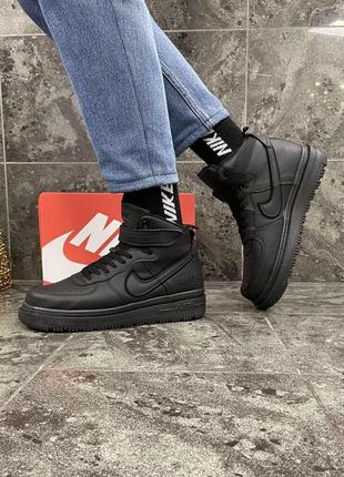 Nike air force 1 gore tex winter (black) / зимові кросівки2 фото