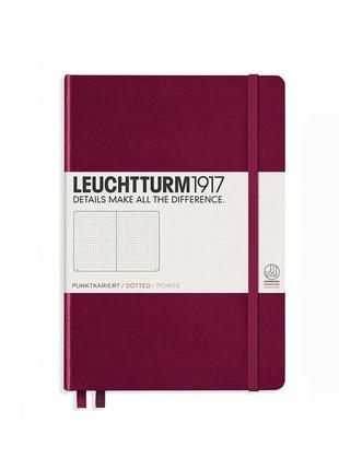 Блокнот leuchtturm1917 средний, винный, точка (359695)1 фото