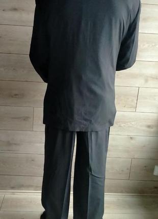 Костюм классический черный в полоску