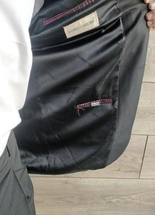 Костюм классический черный в полоску