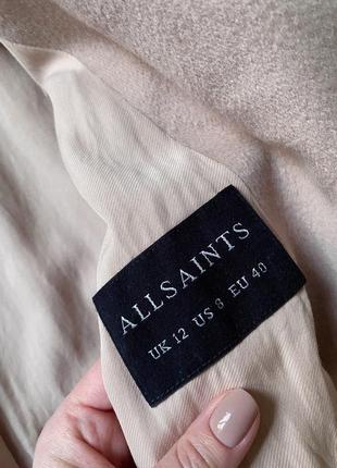 Пальто allsaints вовна і шовк5 фото