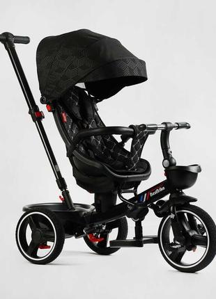 Трехколесный велосипед с ручкой besttrike oscar 6390 – 36-902, с поворотным сиденьем, прорезиненные pu колеса