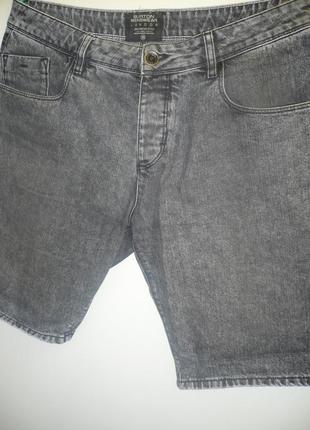 Чоловічі шорти джинсові, р. 36, сірі