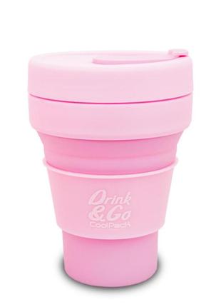 Стакан coolpack pastel powder pink для води силіконовий 355 мл (z13647)