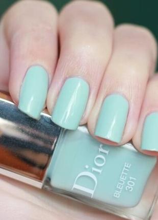 Лак для ногтей dior vernis 301 bleuette