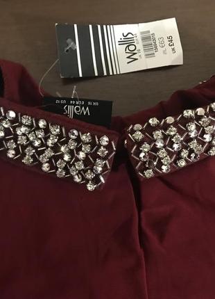 Великолепное праздничное новогоднее платье тм wallis размер 16, идет на наш 48-50,...