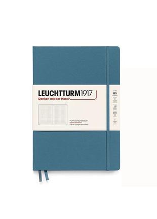 Блокнот leuchtturm1917, composition (b5), stone blue, крапка (366181)