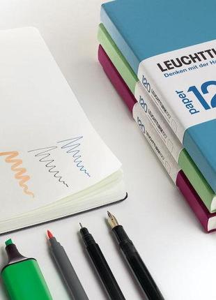 Блокнот leuchtturm1917 120g edition, средний, черный, чистые листы (364424)3 фото