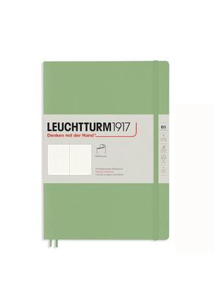 Блокнот leuchtturm1917 muted colours, composition (b5), м'яка обкладинка, sage, крапка (363928)