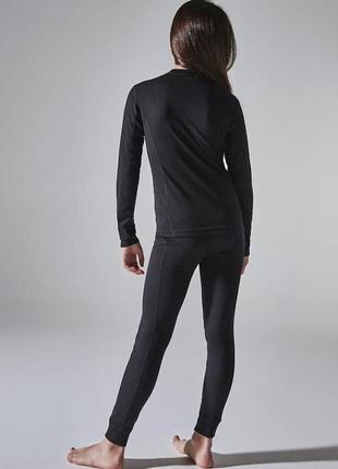 Комплект термобілизни craft core dry baselayer set junior black розмір 74-804 фото