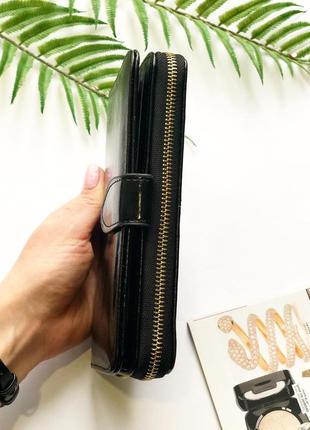 Кошелёк женский чёрный, жіночий гаманець