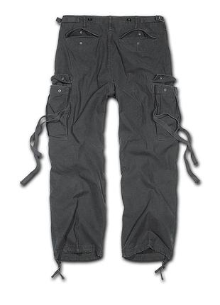 Штаны мужские brandit m65 vintage black черные брюки карго брандит (s)2 фото