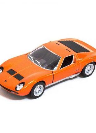 Машинка kinsmart "lamborghini miura p400" (оранжевая)