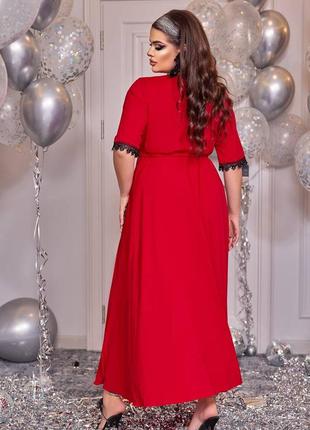 Роскошное женское платье, большие размеры (батал) |  новогодняя коллекция 20249 фото