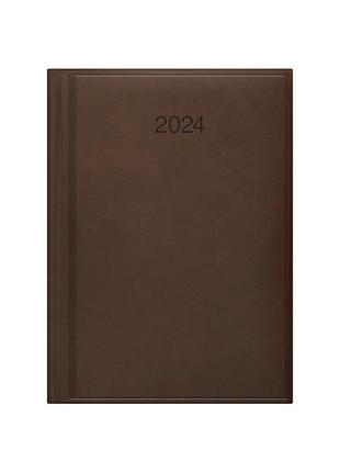 Щоденник а5 brunnen 2024 стандарт torino коричневий (73-795 38704)