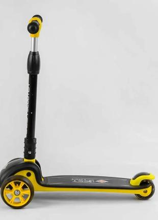 Самокат триколісний складаний best scooter 84377, широкі колеса, кермо від 67-77 см3 фото