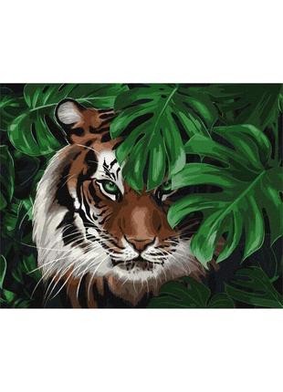 Картина за номерами  40х50 ідейка амурський тигр (kho6519)