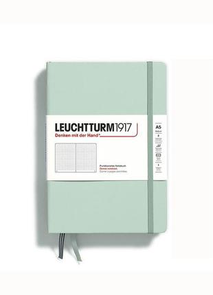 Блокнот leuchtturm1917, средний, mint green, точка (367259)