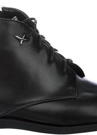 Ботинки низкие женские  чёрные искусственная кожа китай  lino marino - размер 39 (24,5 см)  (модель: m268)