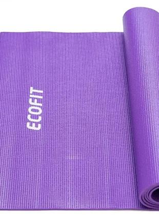 Коврик спортивный для фитнеса и йоги 1730х610х6мм ecofit md9010 фиолетовый для дома и спортзала лучшая цена с