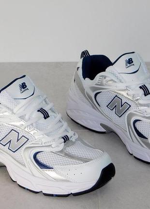 Мужские кроссовки new balance белые7 фото