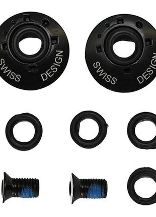 Набір ексцентриків кафа micro sr mushroom screws black (msa-srms-bk)