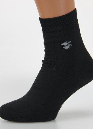 Носки мужские махровые высокие житомир 27-29 размер (41-44 обувь) зимние черный3 фото